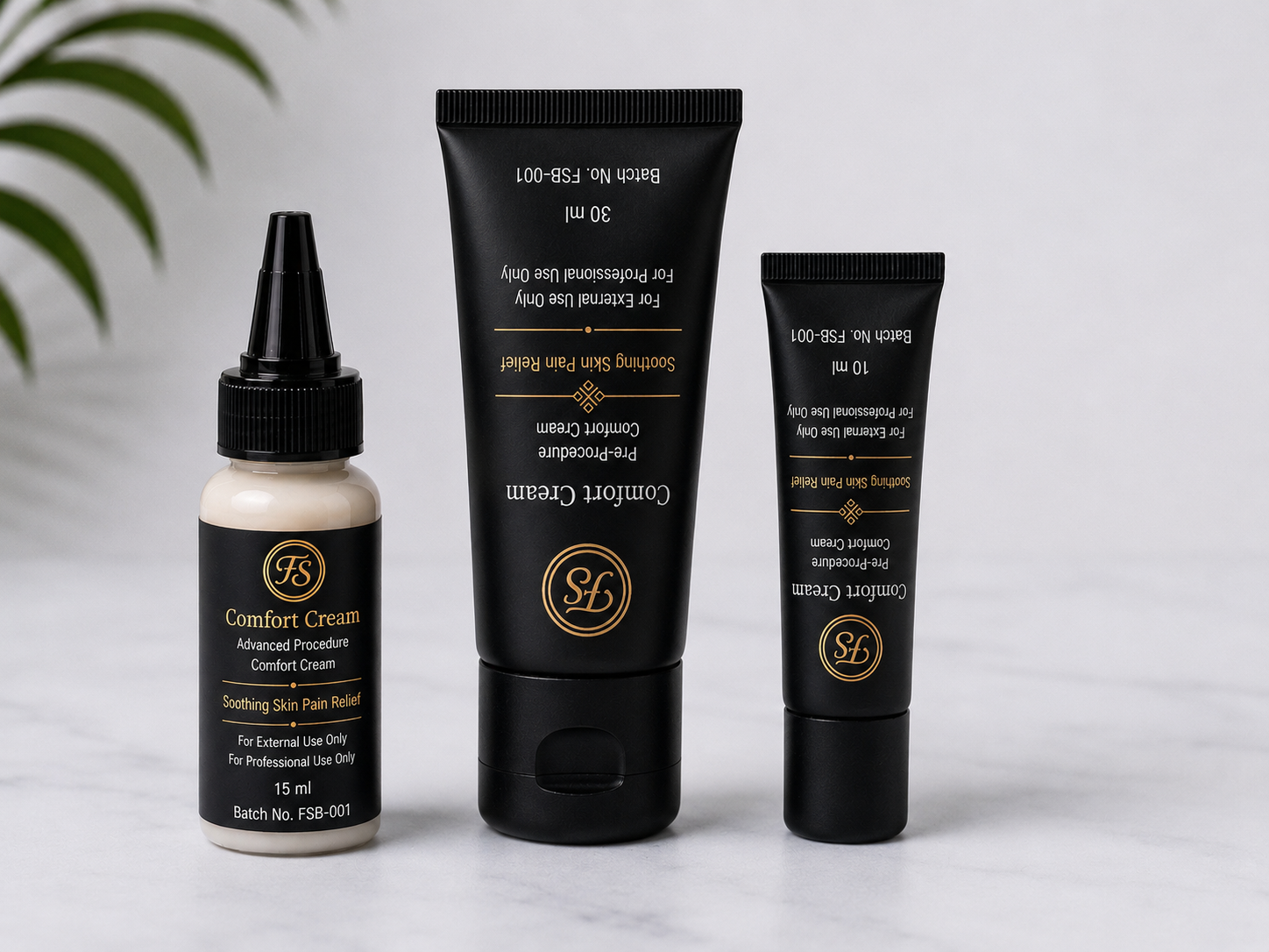 Comfort cream for permanent makeup procedures