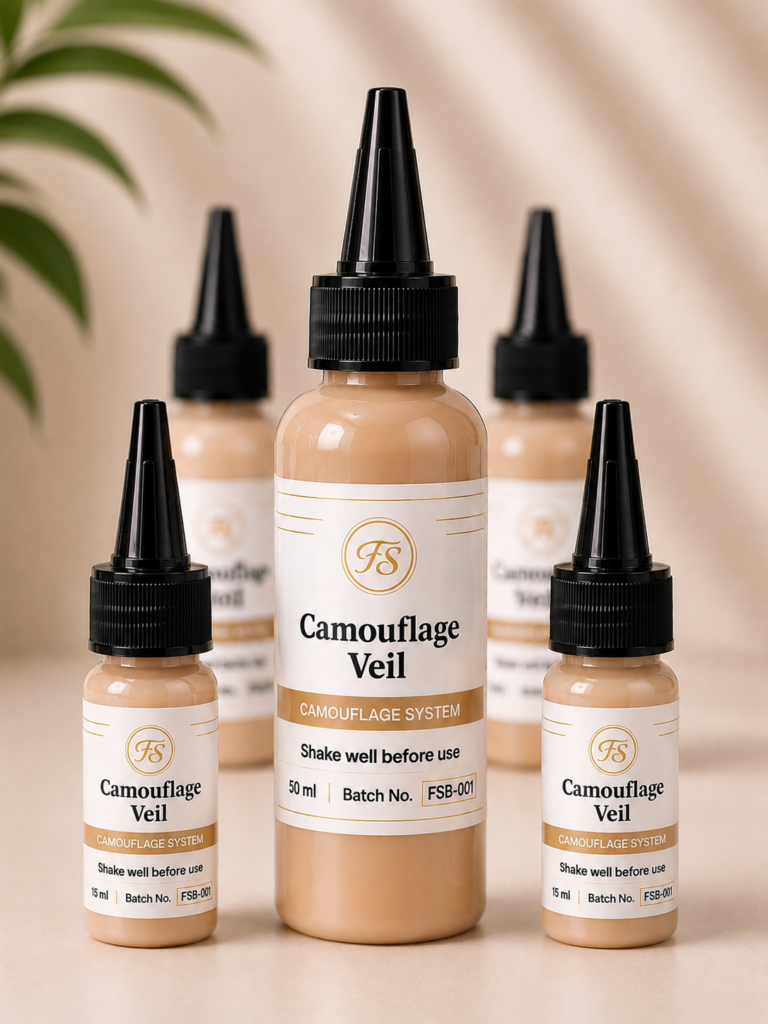 Camouflage Veil pigment for PMU camouflage work
